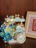 樱花树屋向日葵永生花diy积木相机摆件相框中秋节生日礼物女生 【花漾蓝调】复古相机+镜面盒（配胶水+暖灯） 实拍图