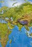 【北斗官方】北斗凹凸立体地图 2024年新版800*600mm中国地图和世界地图 2张 加厚精雕 实拍图