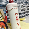 ins风高额值保温杯浮球杯卡通大容量吸管杯学生户外提绳可爱 INS风潮流保温杯/红色小鹿/600ml 实拍图