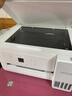 爱普生（EPSON）【6代新品】L4356墨仓式彩色无线AI学习打印机一体机家用/办公  L4266升级版(自动双面 液晶屏 白) 实拍图