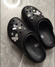 卡骆驰（CROCS）白鹿同款经典云朵洞洞鞋时尚百搭女鞋花园鞋|206750 黑色-001(含智必星) 40 (260mm) 尺码偏小，建议选大一码 实拍图