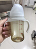 贝亲（Pigeon）自然实感第三代宽口径奶瓶双把手（简约灰） 原装配件BA148 实拍图