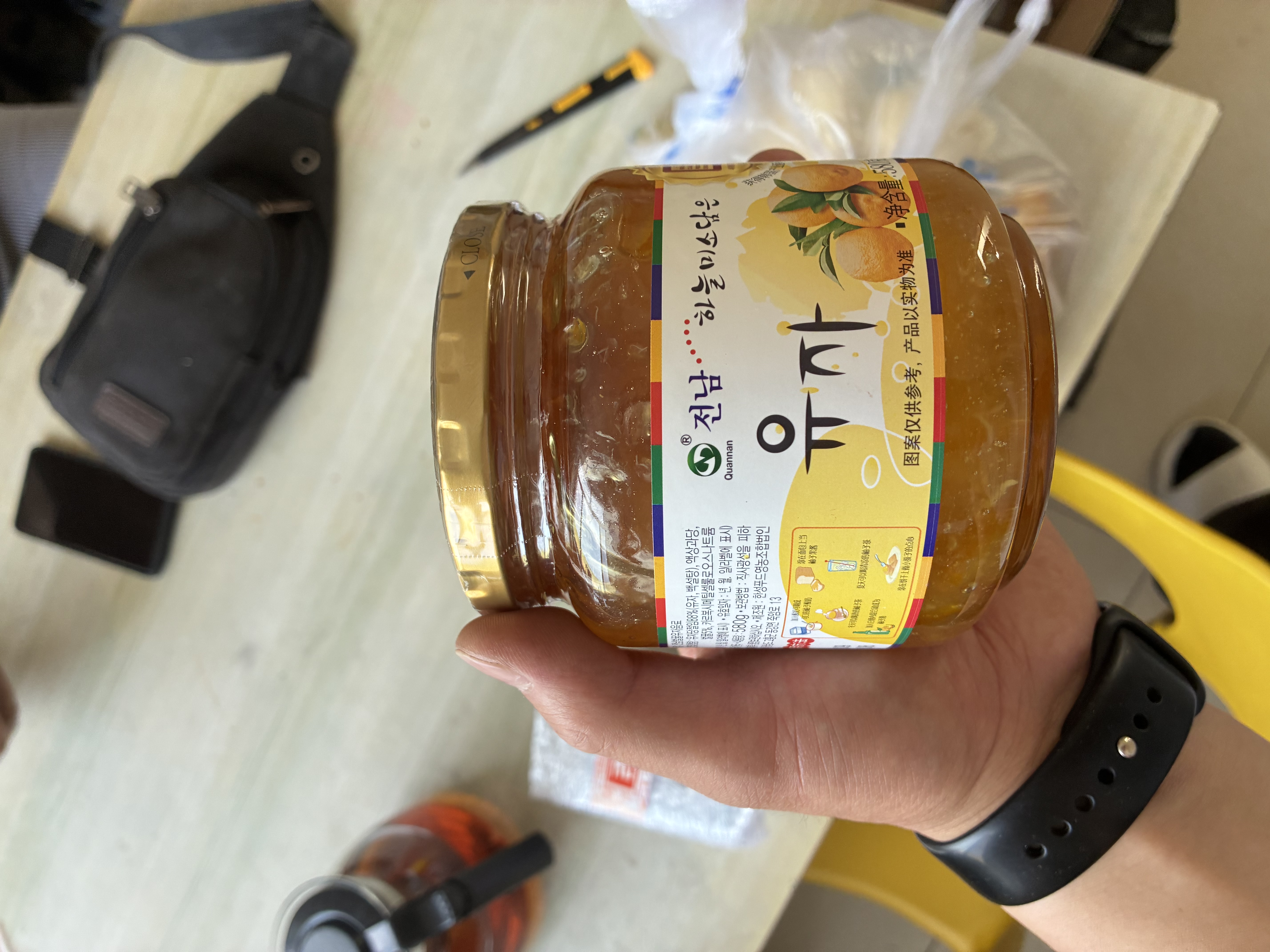 全南蜂蜜柚子茶580g 韩国进口果酱VC水果茶冷热冲饮冲调饮品 实拍图