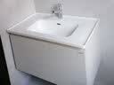 九牧（JOMOO）浴室柜陶瓷一体盆卫生间洗脸盆柜组合洗手盆卫浴洗漱台A2741升级 基础款 镜背美妆收纳 冷灰80cm 【无龙头】 实拍图