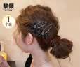 黎倾黑色丝绒蝴蝶结水钻鸭嘴夹碎发高级轻奢感侧边刘海夹顶夹发卡发夹 实拍图