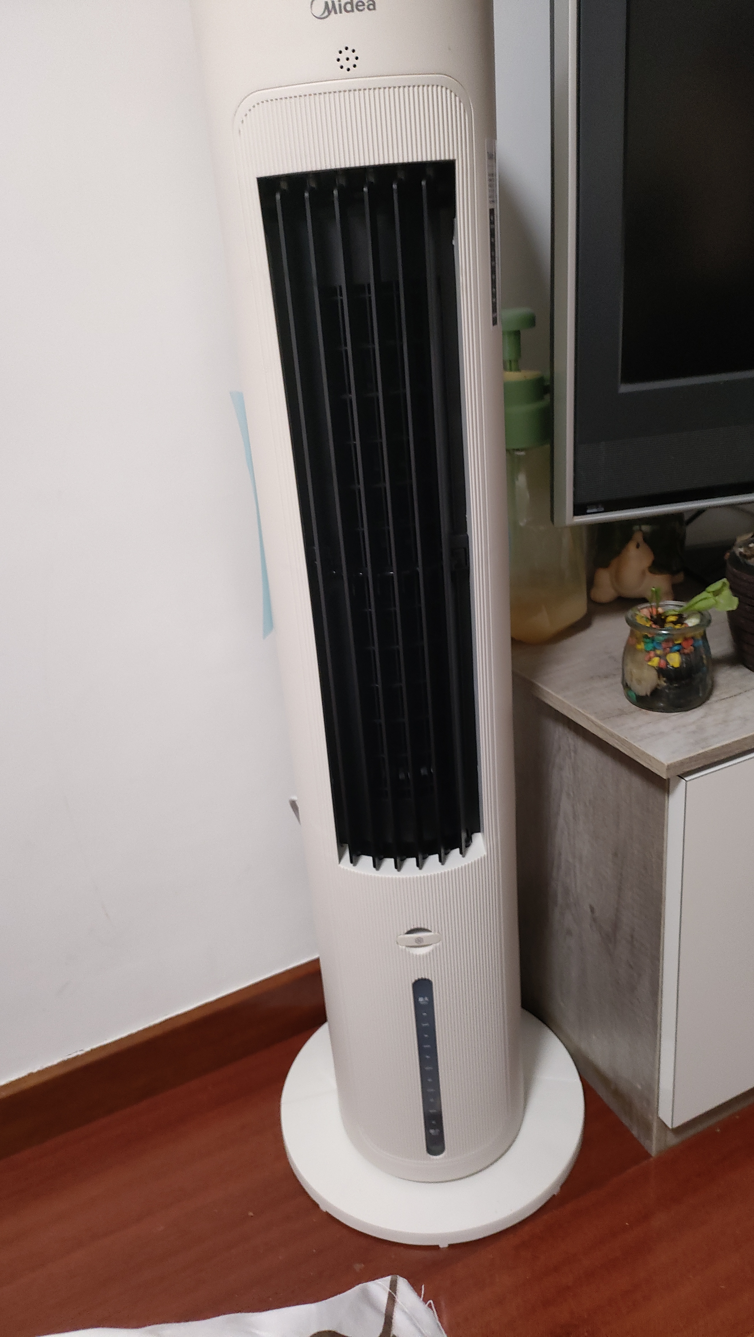 美的（Midea）空调扇制冷风扇家用冷风机客厅卧室立式水冷塔扇加湿降尘冷气机加水加冰降温凉风机 【离线语音智控】负离子净化 实拍图