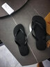 havaianas哈唯纳Top炫彩夹脚人字拖女夏海边平底拖鞋情侣款 0090-火耀黑 43-44 巴西码 实拍图
