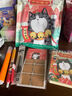 齐心（COMIX）吾皇猫文具盲盒可爱便签纸学生手账套装暑期伴手礼班级礼物WHT0021橙创意联名手账本 实拍图