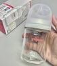 贝亲（Pigeon）玻璃奶瓶宽口径防胀气160ml S号奶嘴 1月+ AA186  实拍图