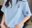 都市丽人纯棉短袖女t恤2026新款夏季轻奢高级感女装上衣宽松韩版正肩体恤 实拍图