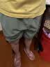 361°童装 儿童短裤夏季男女童运动弹力透气梭织五分裤 绿160 实拍图