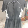 李宁（LI-NING）泳衣女连体裙式游泳衣遮肚显瘦抗氯速干玩水度假泳装546黑色3XL 实拍图