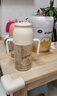 小土豆（potato）儿童水杯PPSU带吸管重力球大宝宝开学饮水杯 300ml 奶白色 实拍图