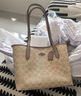 蔻驰（COACH）【品牌直供】女包CITY通勤电脑包托特包棕CCD66 生日礼物送女友 实拍图