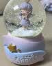 IMVE爱莎水晶球音乐盒 儿童小女孩生日礼物/女生八音盒礼物玩具 大号粉蓝旋转木马（声控+飘雪） 实拍图