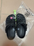 卡骆驰（CROCS）经典洞洞鞋轻便百搭女沙滩鞋包头拖鞋男鞋|10001 黑色-001(含智必星) 37 /38(230mm) 实拍图