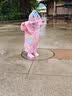 牧萌儿童雨鞋男童女童防水立体宝宝防滑耐磨卡通雨靴 粉色独角兽 16码 实拍图