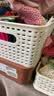 名创优品（MINISO）格纹仿藤编收纳筐 桌面收纳盒宿舍大号2个装 实拍图