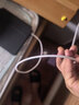 贝尔金（BELKIN）适用苹果充电线数据线 type-c快充数据线 苹果iPhone手机充电线 60W 1米 C-C 白色 编织款 实拍图