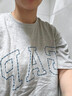 盖璞Gap男女装2026春季新款纯棉logo字母宽松短袖T恤百搭上衣 浅灰色 868224 2XL (185/104A)亚洲尺码 实拍图