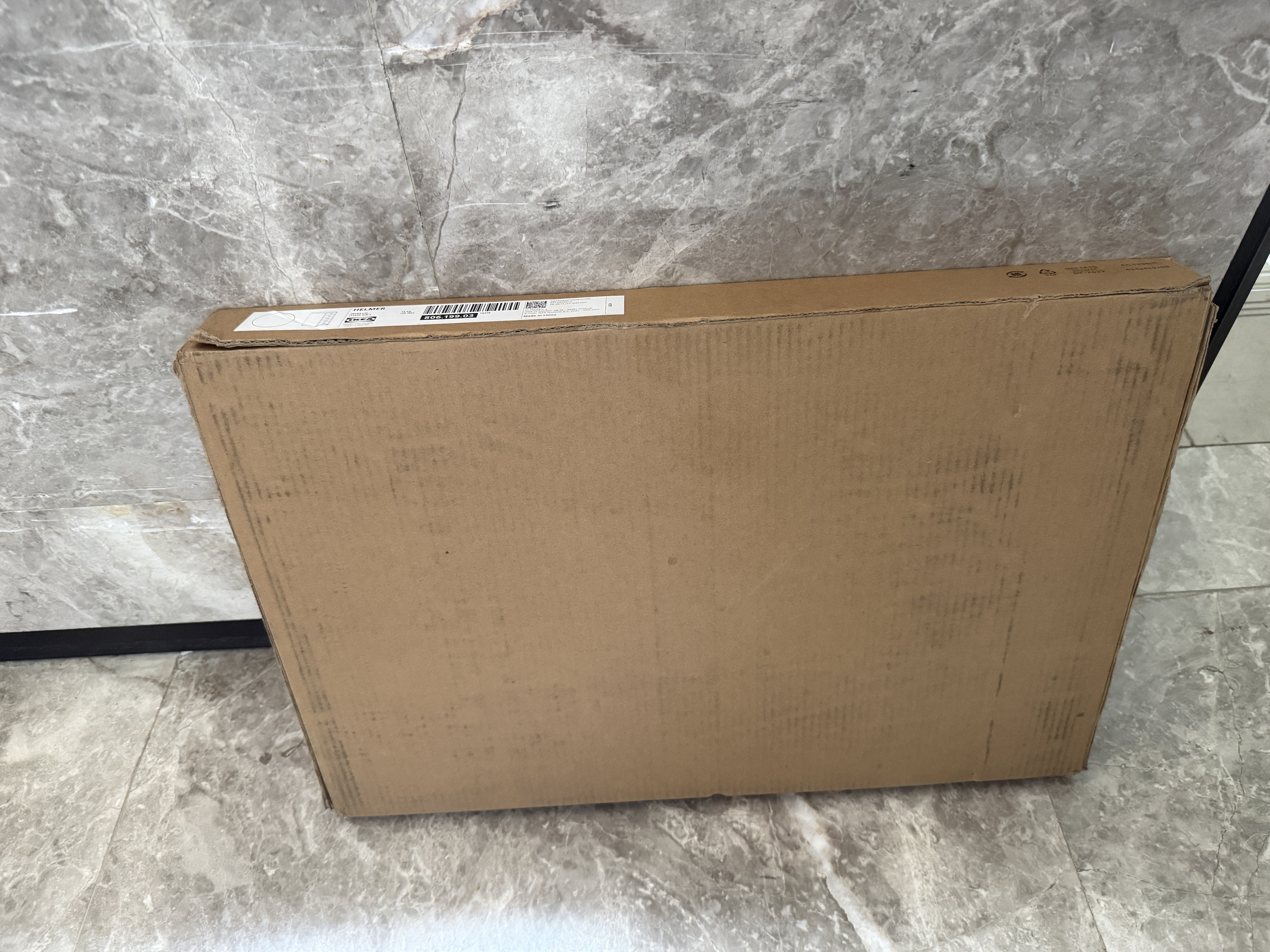 宜家（IKEA）HELMER海尔默办公室矮柜储物柜抽屉柜办公文件柜金属柜子 白色 实拍图