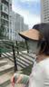 热风（Hotwind）空顶防晒帽夏季新款女士度假编织大帽檐防晒空顶帽户外遮阳帽子 08杏色 F 实拍图