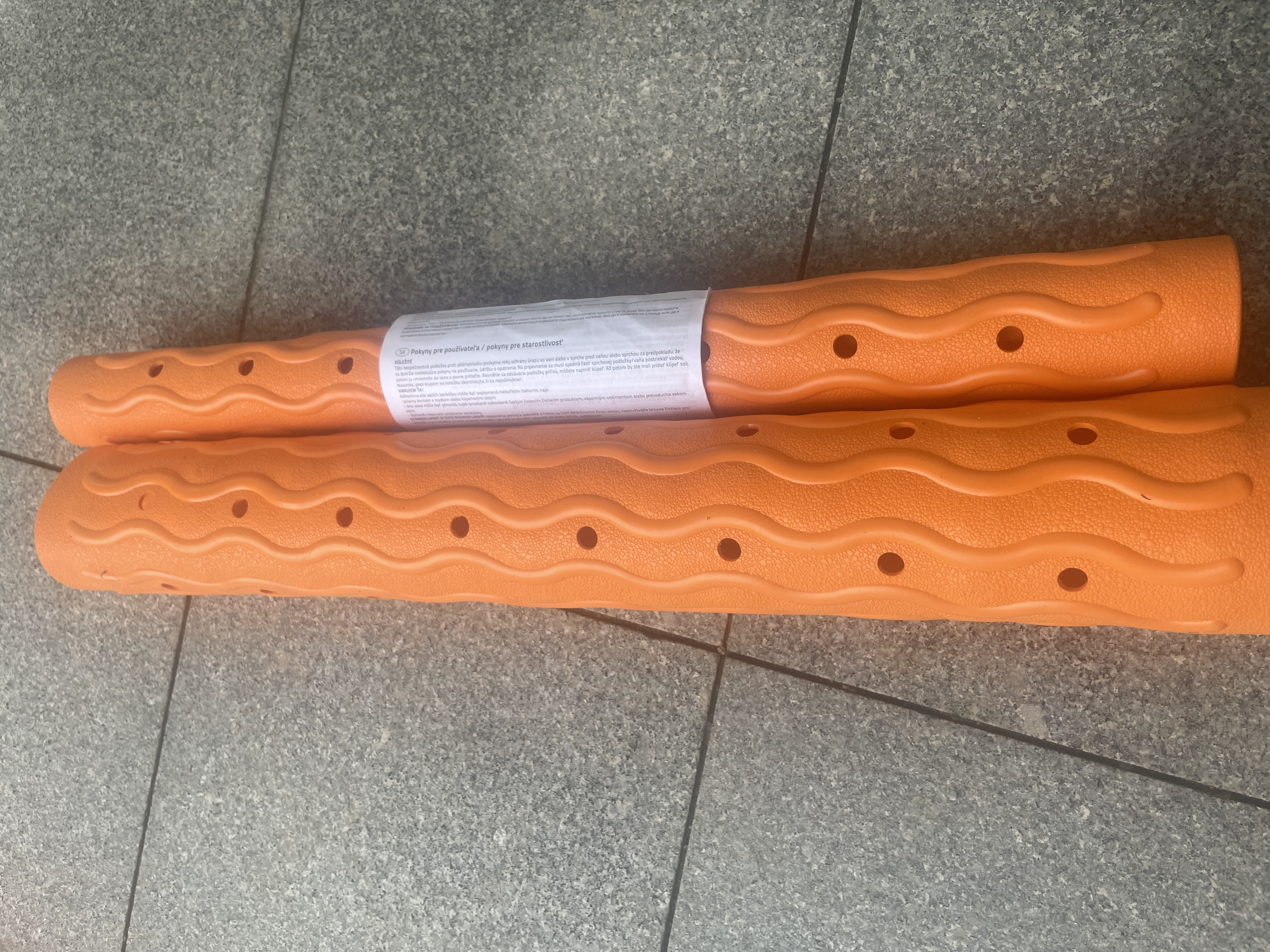 RIDDER德国进口TPE浴室防滑垫 卫生间止滑地垫 橘色54*54cm 实拍图