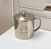 onlycook316L不锈钢水杯 带盖子随手杯牛奶杯口杯 儿童宝宝杯子 350ml小猪 实拍图