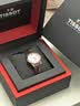 天梭（TISSOT）【官方授权店】 瑞士手表 新款卡森臻我系列1853石英小美人女表 白盘棕带 T122.210.36.033.00 实拍图
