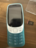 诺基亚（NOKIA）3210 4G 移动联通电信广电全网通 2.4英寸双卡双待 直板按键学生功能机备用手机 蓝色 实拍图