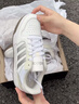 adidas ENTRAP美式校园风运动少年感复古篮球风板鞋男女阿迪达斯 米白色/灰色   38.5 实拍图