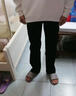 POUM弯刀微喇牛仔裤男装夏季美式高街复古vibe显瘦修身黑色直筒裤子男 黑色 【高品质】 L 【105-120斤】 实拍图