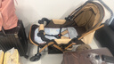 安贝尼 婴儿推车可坐可躺双向推行小孩手推车四轮减震可折叠BB车 至尊版-卡其色四轮橡胶+四轮减震 实拍图