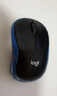 罗技（Logitech）M185鼠标 无线鼠标 办公鼠标 对称鼠标 黑色蓝边 带无线2.4G接收器 实拍图