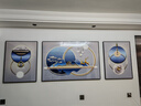 诗六艺家饰客厅装饰画现代简约大气晶瓷墙壁壁画轻奢高级感沙发背景墙挂画 幸福圆满（铝合金外框） 左右60*80中间120*80cm 晶瓷画 实拍图