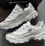 斯凯奇（Skechers）女鞋小白熊女士休闲鞋子厚底增高百搭运动软底老爹鞋女99999863 白色/海军蓝色/WNV 38 实拍图