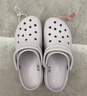 卡骆驰（CROCS）白鹿同款经典云朵洞洞鞋时尚百搭女鞋花园鞋|206750 黑色-001(含智必星) 38 (240mm) 实拍图