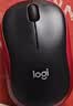 罗技（Logitech）M185鼠标 无线鼠标 办公鼠标 对称鼠标 黑色红边 带无线2.4G接收器 实拍图