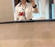 真维斯（Jeanswest）衬衫女夏季v领法式OL高级内搭通勤职业正装上衣女白色短袖L 实拍图