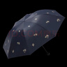 天堂伞 防紫外线晴雨伞三折 雨伞黑胶防晒太阳伞遮阳晴雨伞 午夜蓝 实拍图