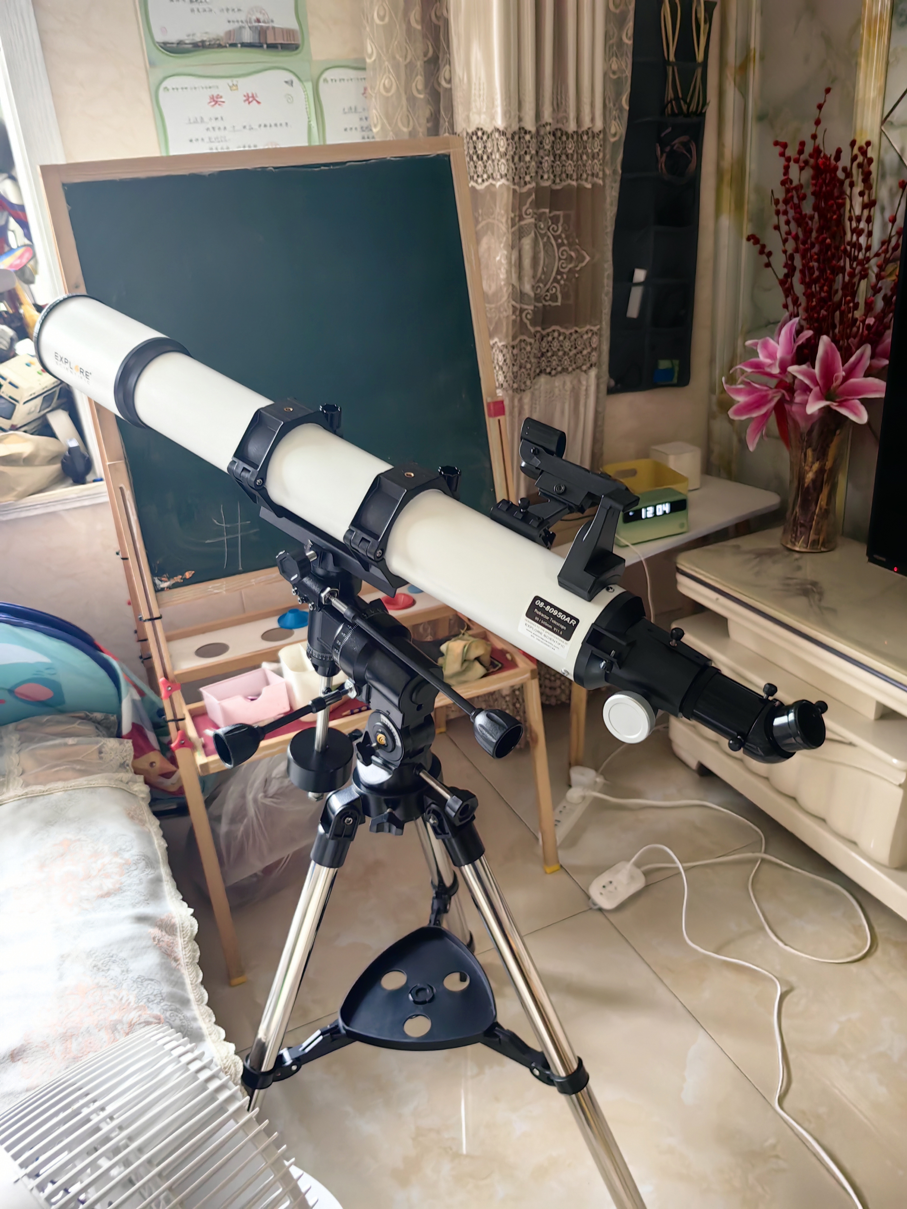 EXPLORE SCIENTIFIC探索科学AR80EQ智能寻星专业天文望远镜高清高倍观星男孩生日礼物 实拍图