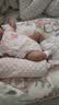 贝瑞加（Babyprints）宝宝连体衣2件装婴儿短袖包屁衣夏季纯棉三角爬服A类薄款 粉66 实拍图