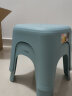 禧天龙（Citylong）塑料凳子家用客厅加厚成人高凳北欧简约商用椅子餐厅凳 【石青色】高25厘米 方凳 1个装 实拍图