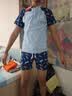 匹克儿童泳衣男童专业短袖分体训练泳衣泳裤温泉镜帽袋套装170 实拍图