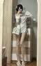 南木熊泳衣女分体挂脖式比基尼三件套甜美保守防晒遮肚显瘦海边度假温泉 小星星分体泳衣【蓝色3件套】 均码 建议【80-115斤】 实拍图