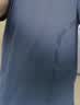 罗蒙短袖t恤男士夏季宽松休闲冰丝感打底衫速干衣服爸爸装YK03灰蓝2XL 实拍图