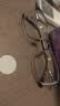 依视路（ESSILOR） 钻晶系列高清耐磨防蓝光近视超薄镜片专业配度数眼镜架男女镜框 钛+金属-全框-4004BK-黑色 镜框+依视路膜岩高清1.60现片 实拍图