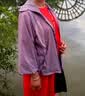 蕉下（beneunder）防晒衣女士防紫外线轻薄夹克防晒服披肩外套原纱防晒TS402情人节 薄烟紫 2XL 实拍图