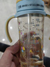 贝亲（Pigeon）防胀气 自然成长翻盖直饮吸管 大童奶瓶330ml 马戏团 18月+ AA279 实拍图