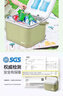 探险者（TAN XIAN ZHE）保温箱车载冰箱户外露营冰块冷藏箱摆摊专用便携冰桶保鲜保冷箱 26L抹茶色【冰晶盒*2+冰袋*8】 实拍图